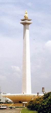 Monas the tower of Indonesia in  Jakarta